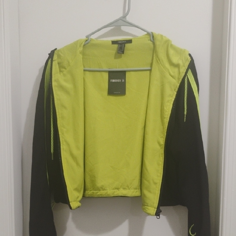 Forever 21 Black and Yellow Women's Jacket